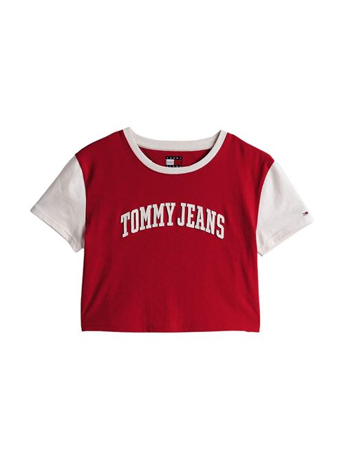 T-shirt regular corta rosso Tommy Jeans | DW0DW19441XME